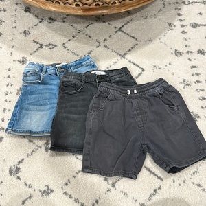3 pairs of Zara shorts kids size 3-4years